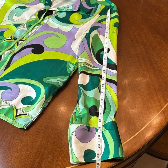 Pucci-Style Vibrant Print Blouse & Skirt Set – Luxurious Designer Look - Picture 7 of 14